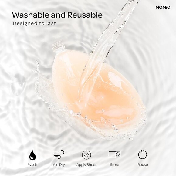 Adhesive Bra Strapless Sticky Invisible Push up Reusable Silicone The Best Off B - Picture 5 of 7